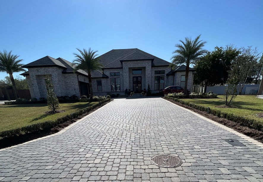 Driveway Pressure Washing in Belle Chasse, Louisiana.
