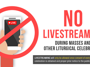 Reminders about Livestreaming.