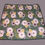 Thumbnail: Green Floral Print Fleece Toddler Blanket