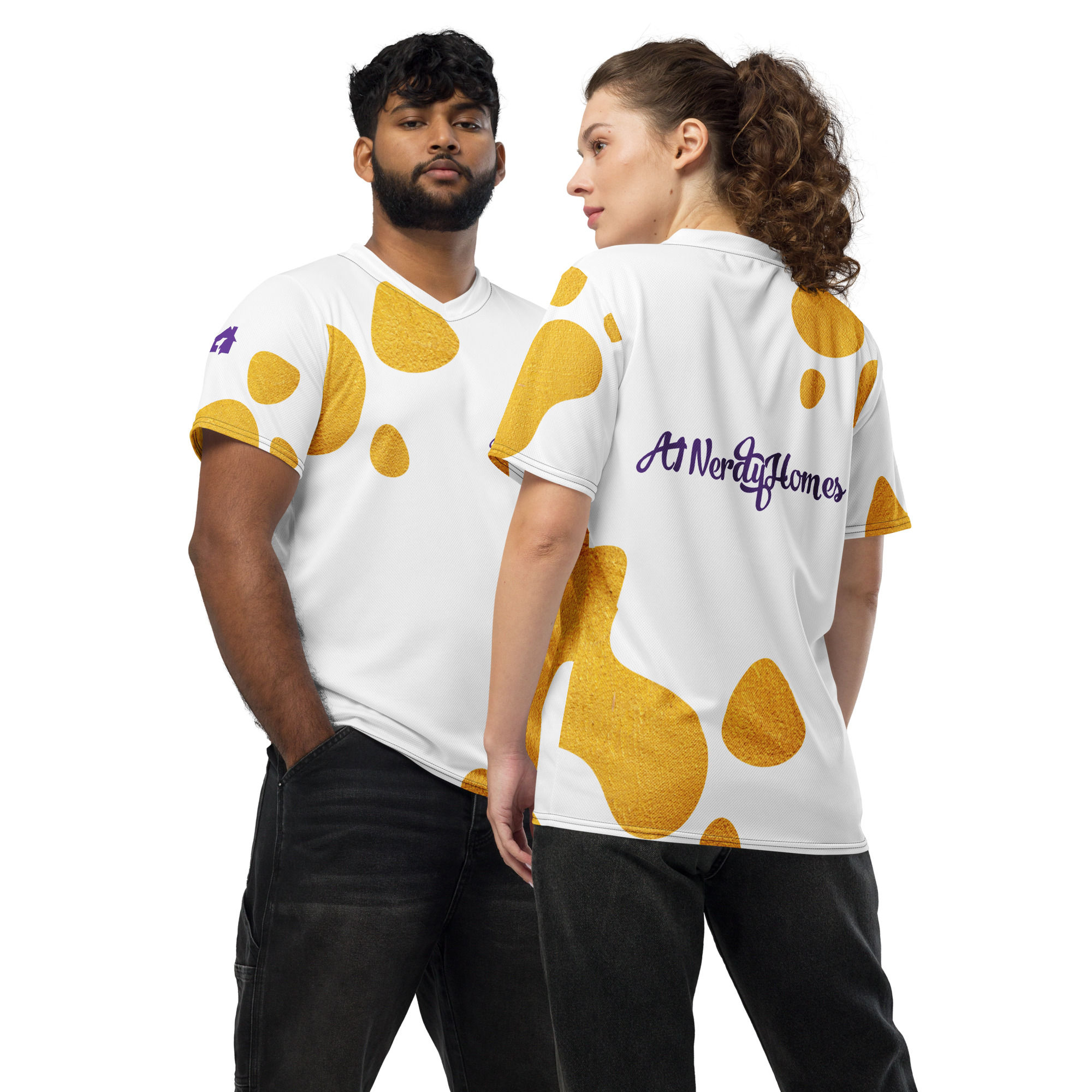 White Unisex Sports Jersey