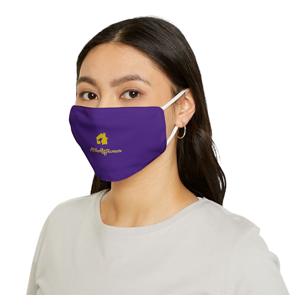 Thumbnail: Purple Snug-Fit Fabric Face Mask