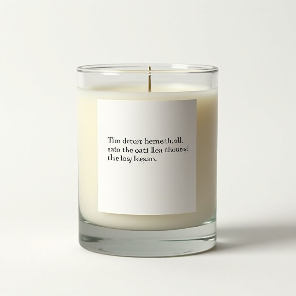 Literary Quote Candle