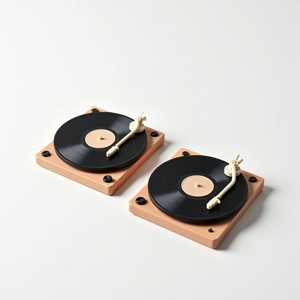 Retro Turntable Coasters