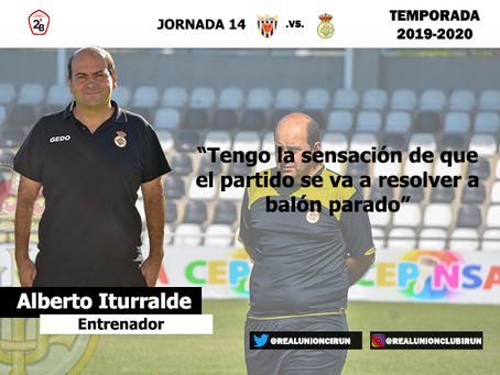 Jornada 14. Rueda de prensa previa de Alberto Iturralde