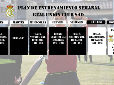 Plan de entrenamiento del primer equipo