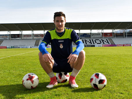 Joseba Beitia, jugador unionista: "Hay que seguir e ir a por todas en el siguiente partido"