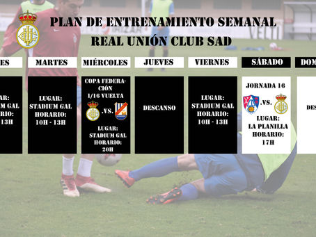 Plan de entrenamiento del primer equipo