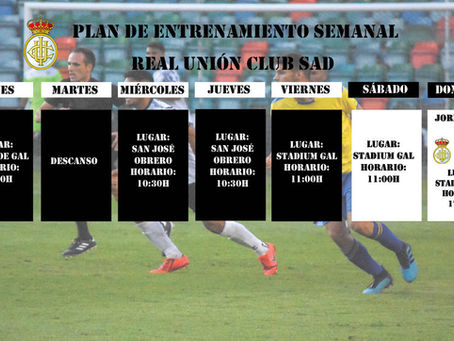 Plan de entrenamiento semanal