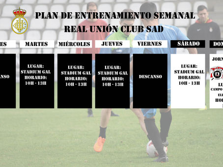 Plan de entrenamiento del Real Unión Club