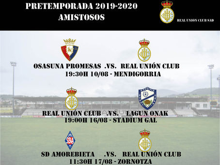 Primeros amistosos ya oficiales