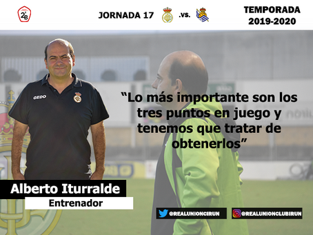Jornada 17. Rueda de prensa previa de Alberto Iturralde