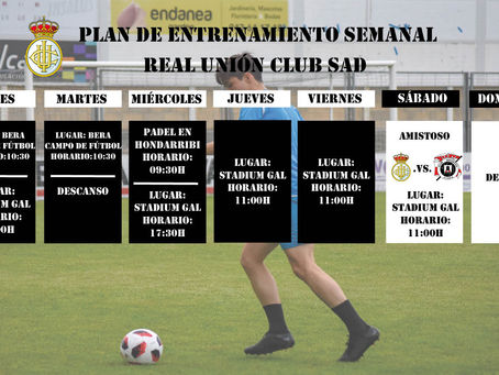 Plan de entrenamiento semanal