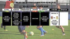 Plan de entrenamiento del primer equipo