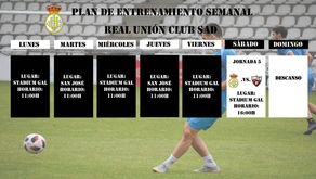 Plan de entrenamiento semanal del primer equipo