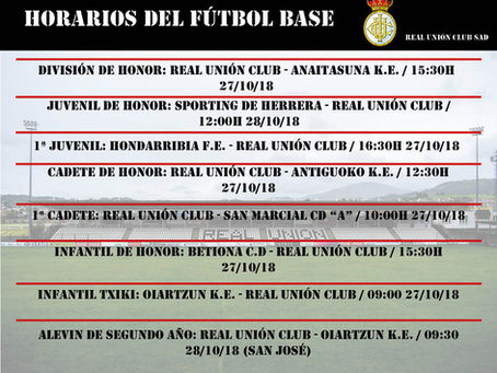 Horarios del fútbol base: en busca de la victoria
