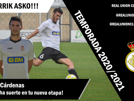 Xabi Cárdenas no continúa en el Real Unión