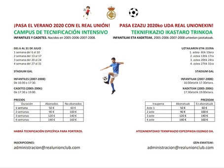 Campus de Tecnificación Intensivo del Real Unión