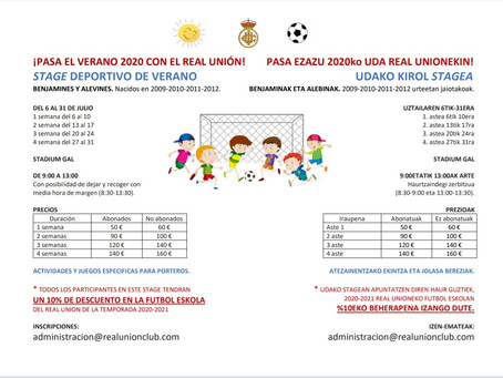 Stage Deportivo de verano del Real Unión