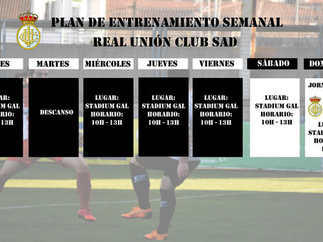 Plan de entrenamiento semanal