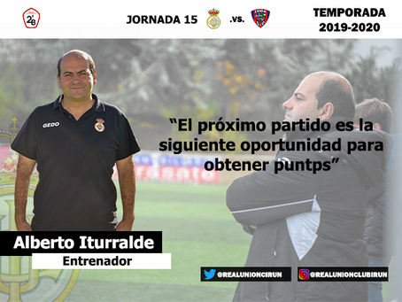 Jornada 15. Rueda de prensa previa de Alberto Iturralde