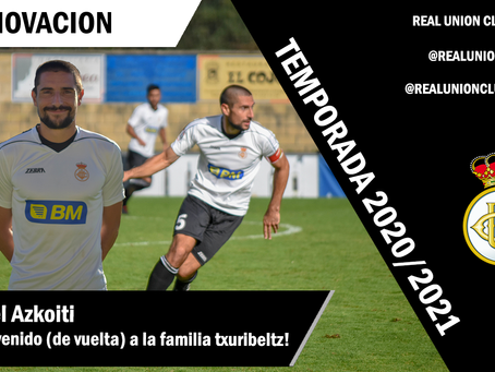 Mikel Azkoiti renueva con el Real Unión