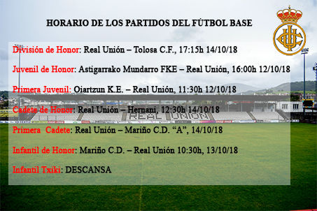 Horario del Fútbol Base