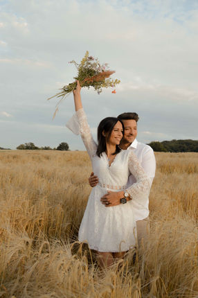 Hochzeitsshooting im Sonnenuntergang in Eislingen