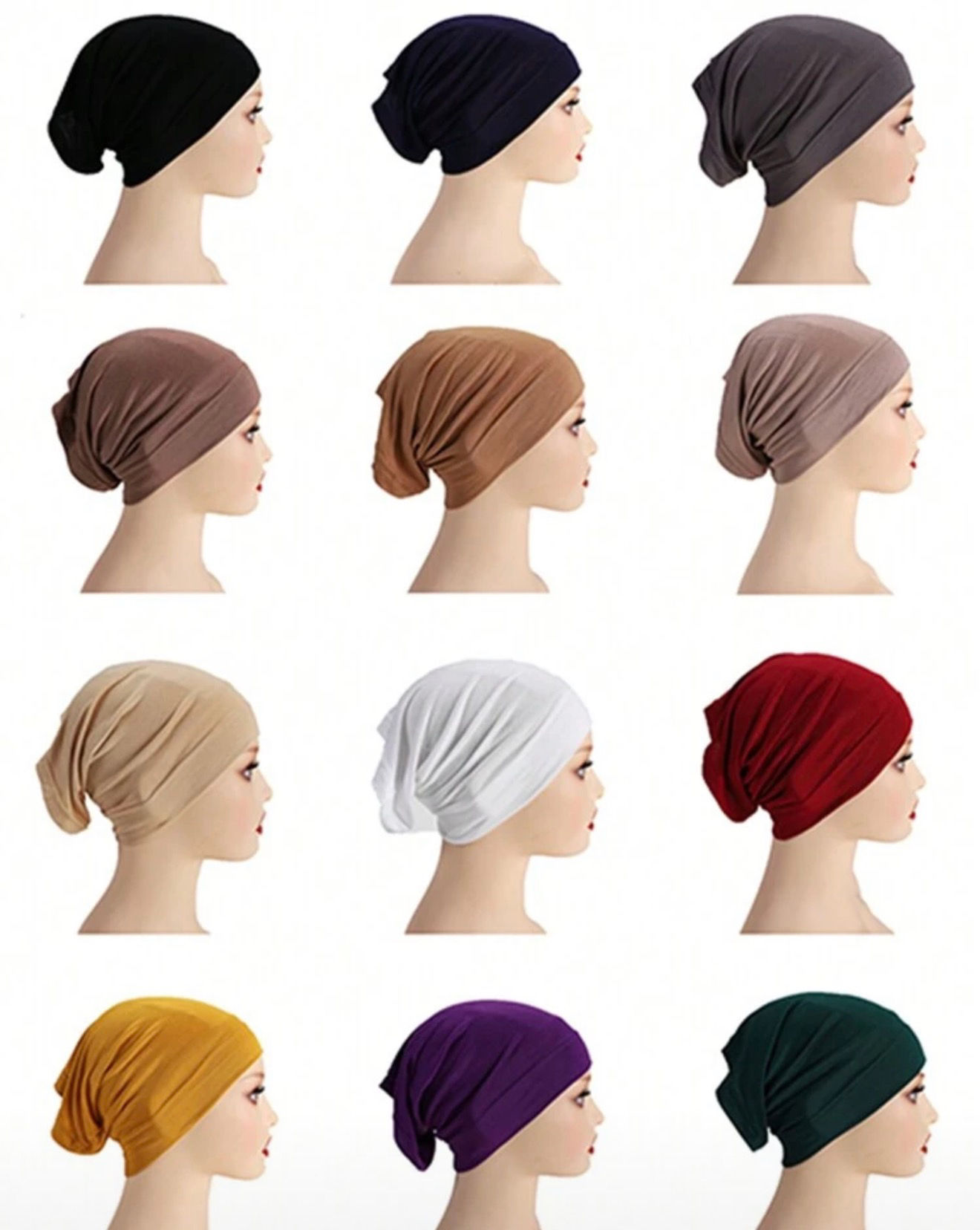 Essential Premium Hijab Undercap – Soft Stretch Tube Bonnet for Secure All-Day C