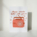 Thumbnail: Music Sounds Better With You A6 Card