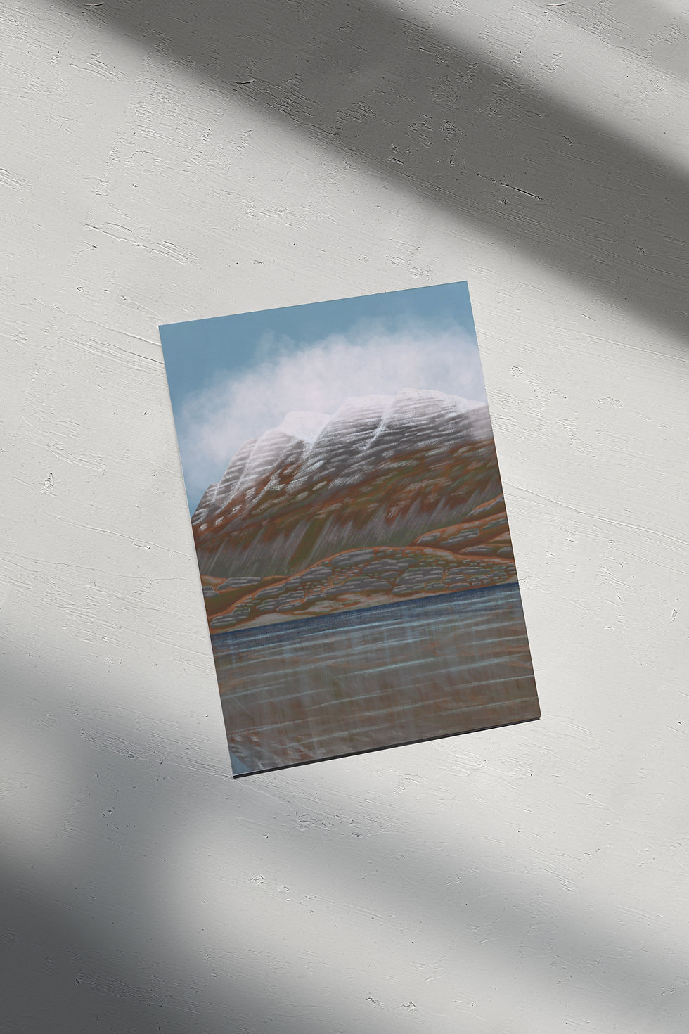 Thumbnail: Misty Mountain Landscape Art Print – Nature Wall Art Inspired by Loch Maree