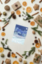 Thumbnail: Winter Cabin Christmas Card – Snowy Mountain Scene Illustration