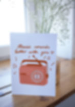 Thumbnail: Music Sounds Better With You A6 Card