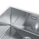 Thumbnail: Évier en acier inoxydable Inox 44x44 avec siphon