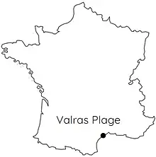 Valras Plage France Map