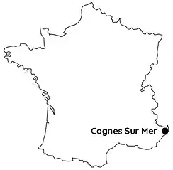 Cagnes Sur Mer France Map