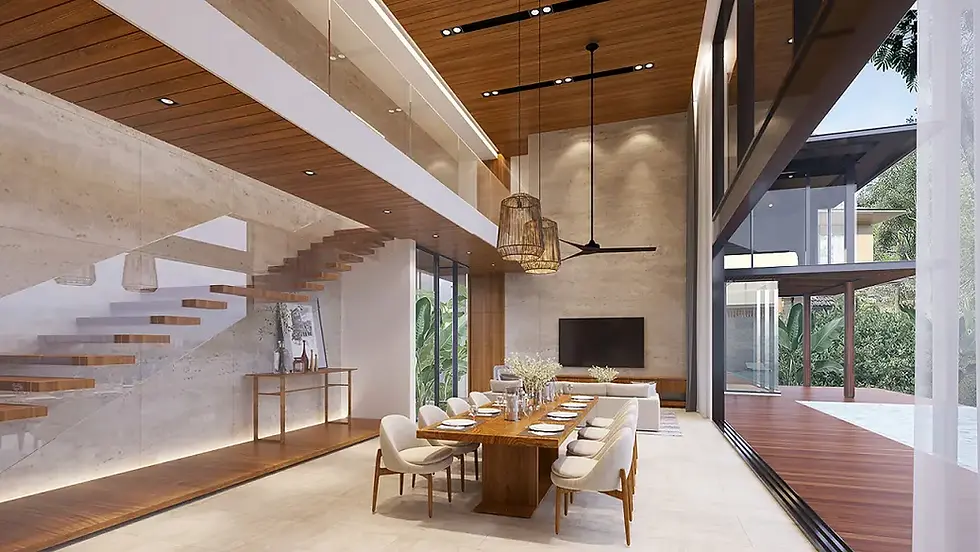 Highland Park Residences Living Room.