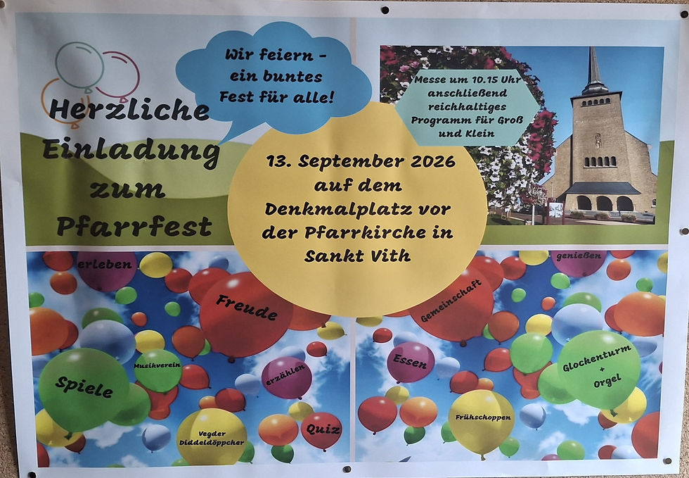 Pfarrfest des Pfarrverbandes Sankt Vith