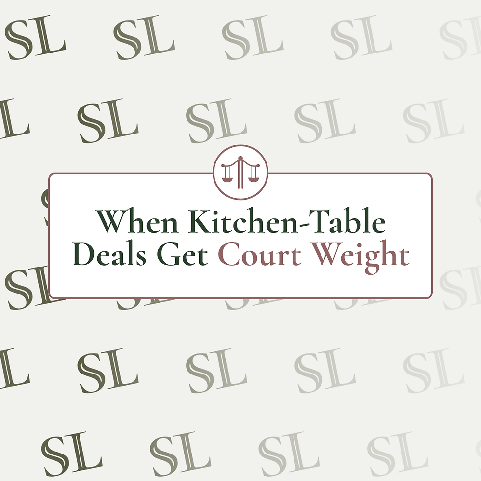 Anderson v. Anderson (2023 SCC 13): When Kitchen-Table Deals Get Court Weight
