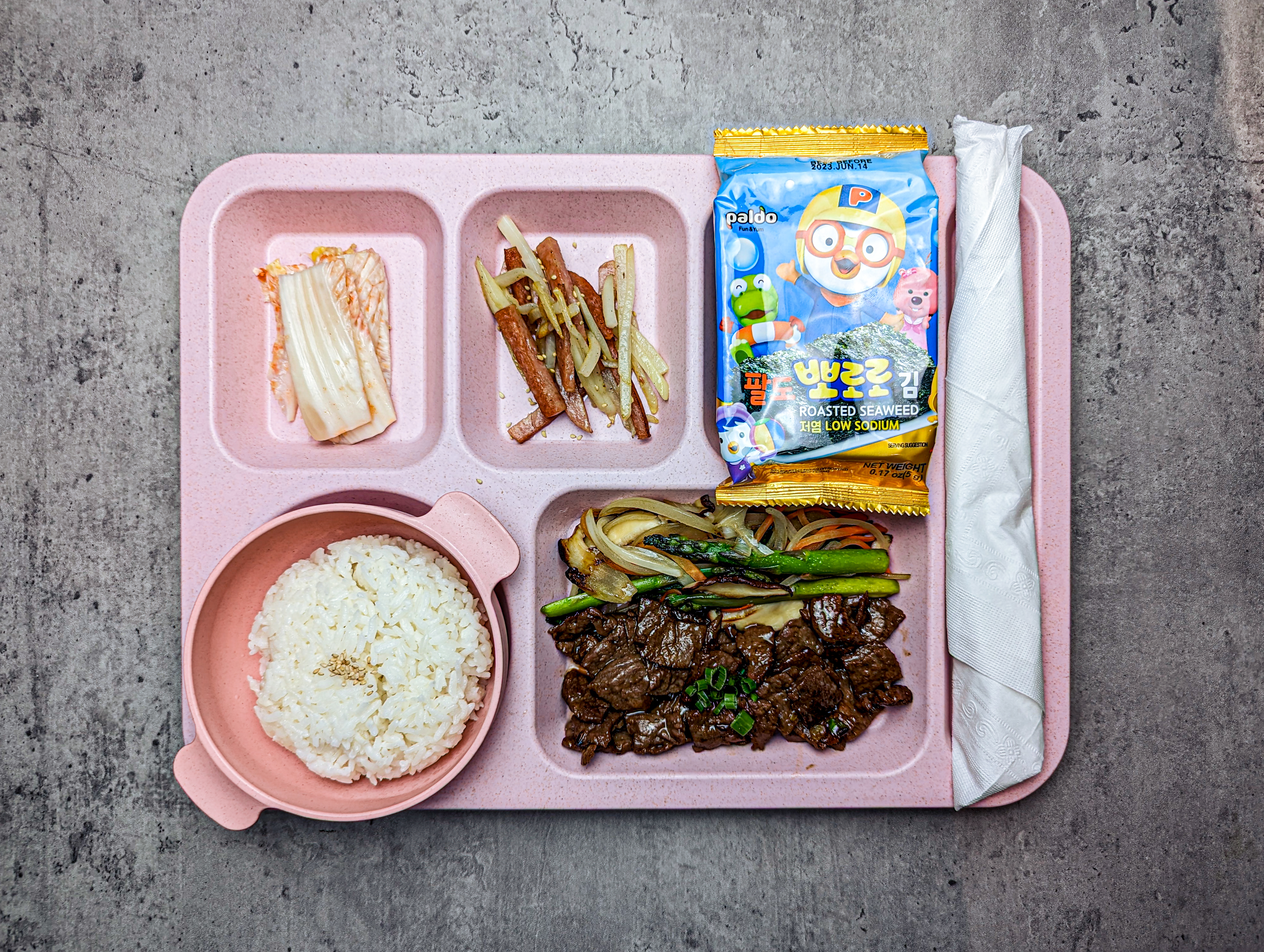 Arranged Food and Objects