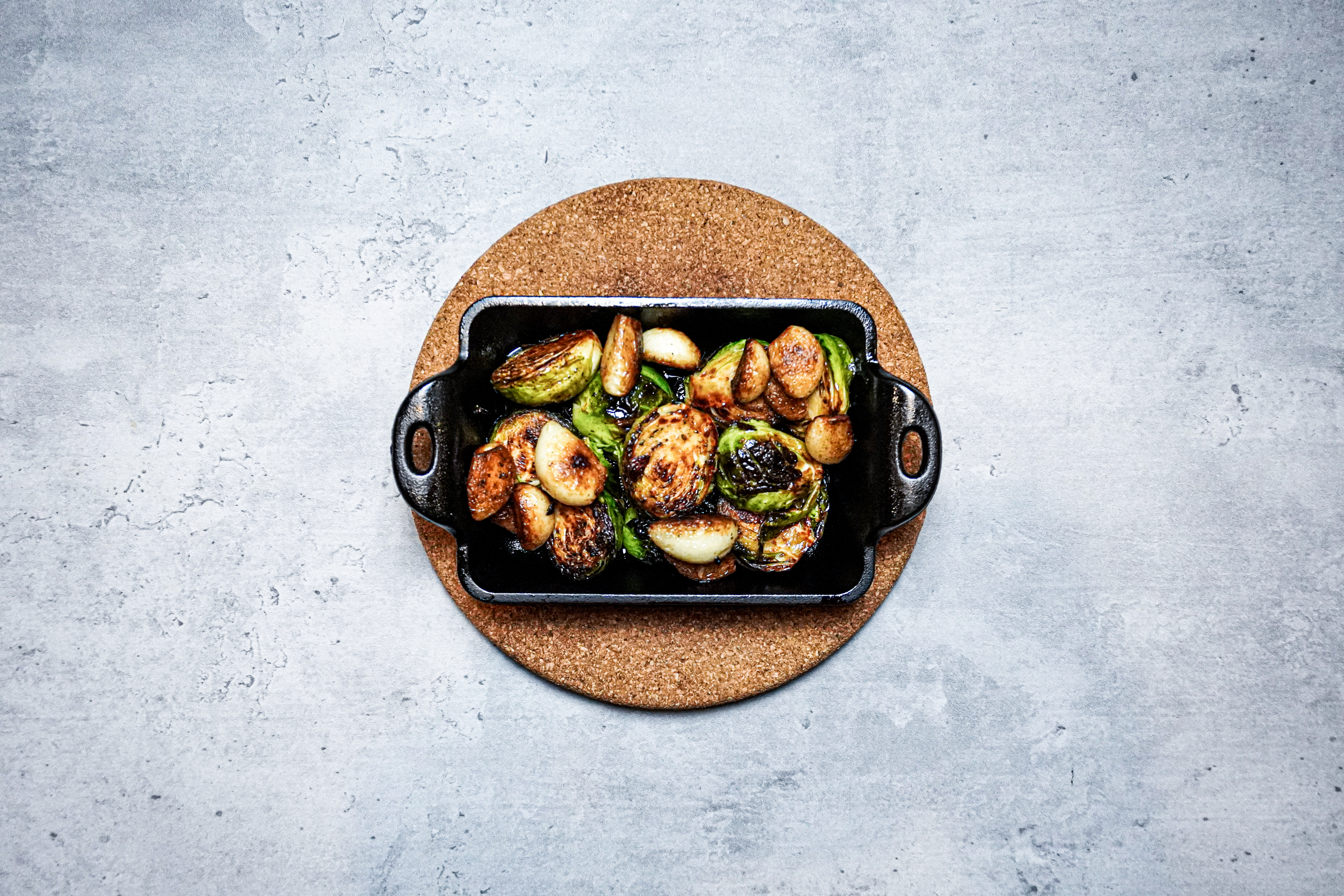 Arranged Food and Objects