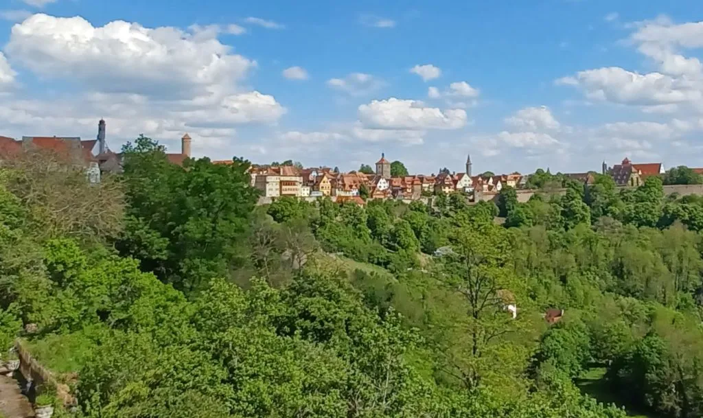 Blick auf Rothenburg ob der Tauber