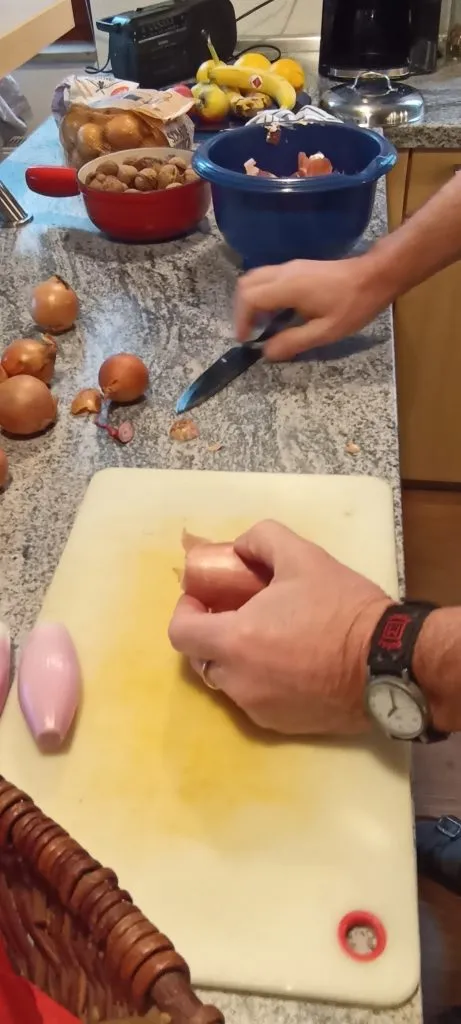 Zwiebeln schneiden