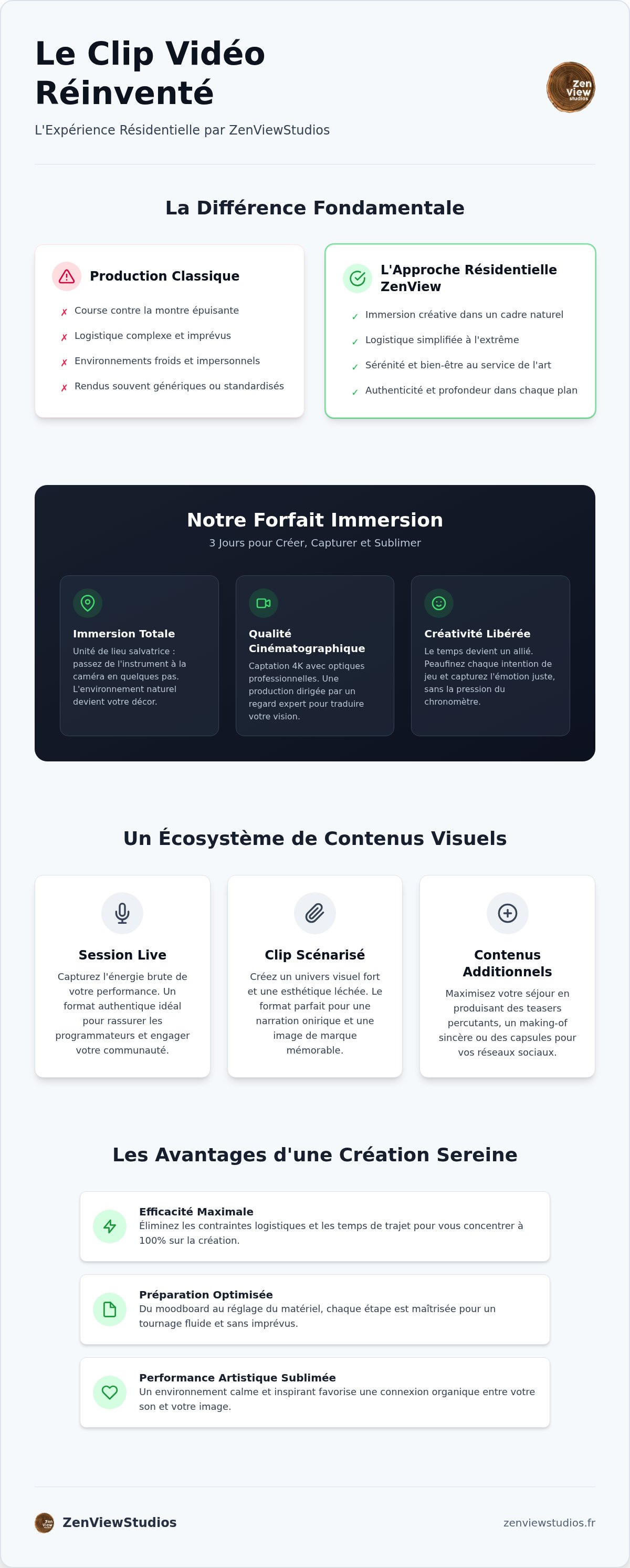 Forfait clip vidéo studio