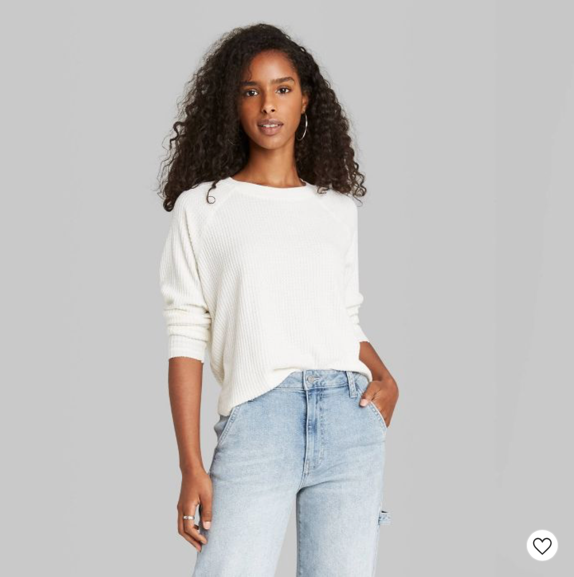 Target Wild Fable Long Sleeve Waffle Shirt
