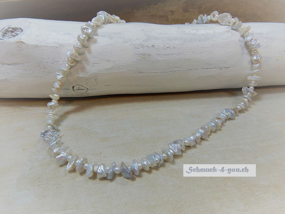 arubaS - Süsswasserscheiben hellgrau