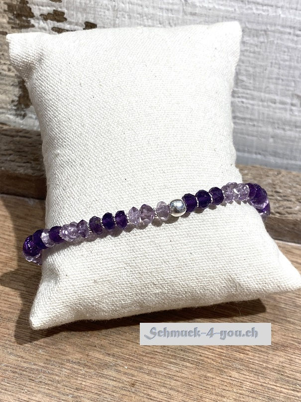 arubaS - Armband Amethyst und Silber