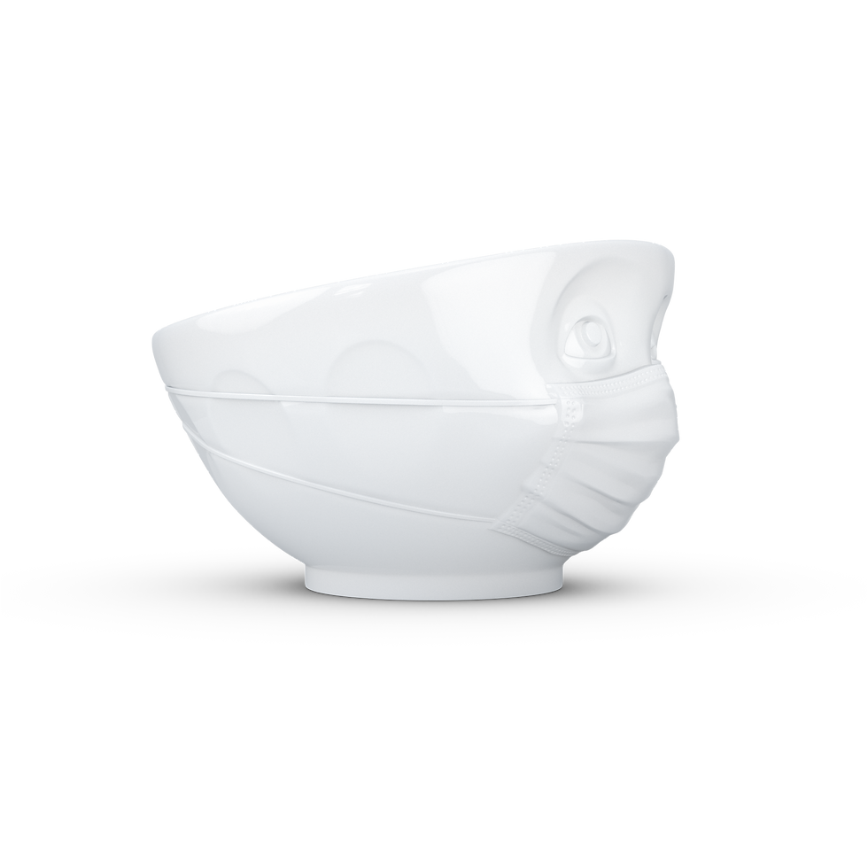 Miniaturbild: Schale 500ml zuversichtlich innen stein aussen weiss