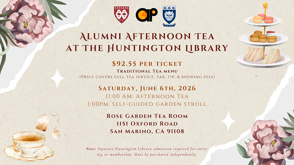 Afternoon Tea at The Huntington Library