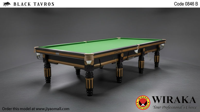 Snooker Table - BLACK TAVROS x Wiraka