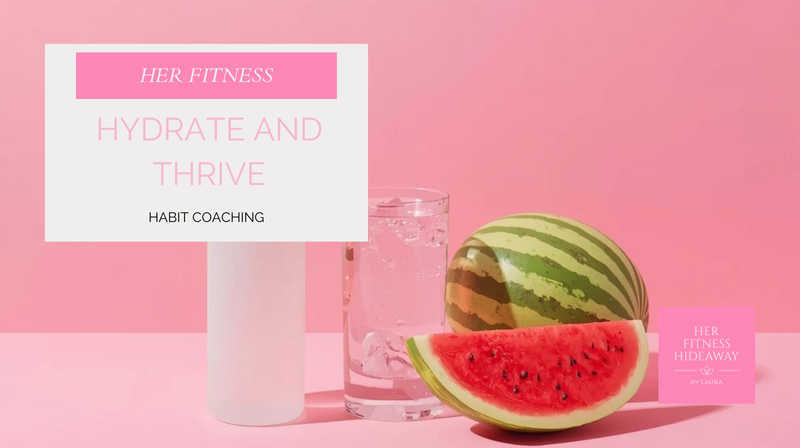 Hydration habits for women program cover showing a calming, feminine wellness theme 